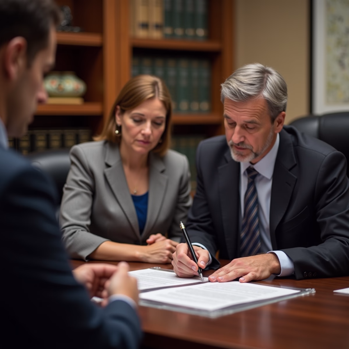 The dedicated legal team at Escondido Probate Law serving Riverside probate matters is pictured conferring with heirs to navigate the probate process to execute vital documents discussing What determines whether a California probate estate closes smoothly or turns into litigation