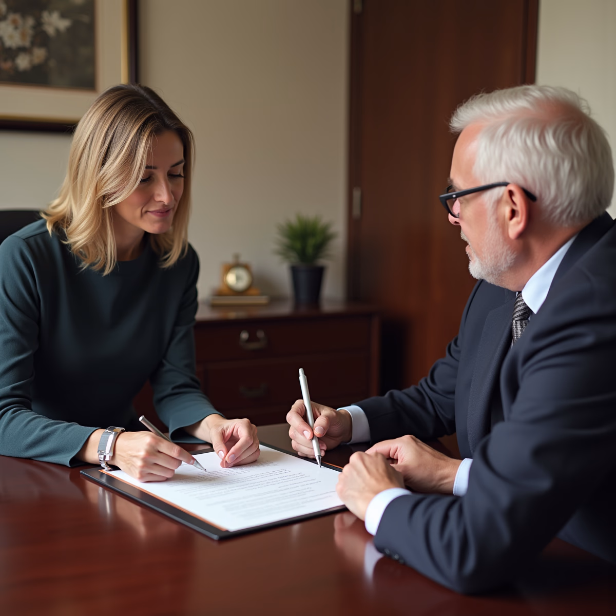 The dedicated legal team at Escondido Probate Law serving Riverside probate matters is pictured conferring with heirs to navigate the probate process to execute vital documents discussing What determines whether a California probate estate closes smoothly or turns into litigation