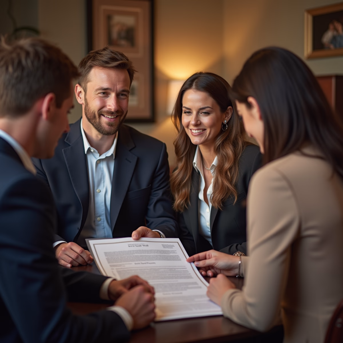 The dedicated legal team at Escondido Probate Law serving Riverside probate matters is pictured conferring with heirs to navigate the probate process to execute vital documents discussing What determines whether a California probate estate closes smoothly or turns into litigation