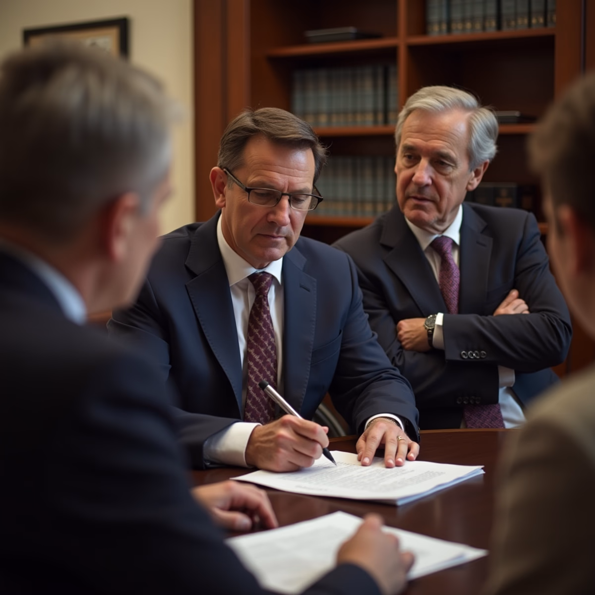 The dedicated legal team at Escondido Probate Law serving Riverside probate matters is pictured conferring with heirs to navigate the probate process to execute vital documents discussing What determines whether a California probate estate closes smoothly or turns into litigation
