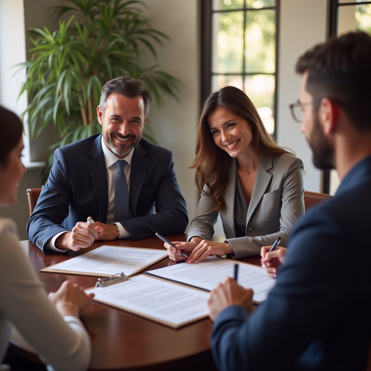 The dedicated legal team at Escondido Probate Law serving Riverside probate matters is pictured conferring with heirs to navigate the probate process to execute vital documents discussing What determines whether a California probate estate closes smoothly or turns into litigation