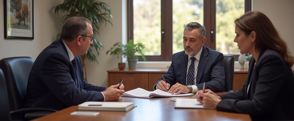 The legal counsel at Escondido Probate Law serving Riverside County estate matters meets with beneficiaries in our Southern California office to execute necessary paperwork discussing What determines whether a California trust settlement remains private or erupts into public litigation