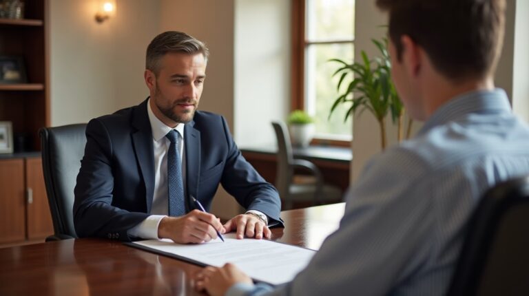 The legal counsel at Escondido Probate Law serving Riverside County estate matters meets with beneficiaries in our Southern California office to execute necessary paperwork discussing What documents are required to transfer corporate shares to a trust