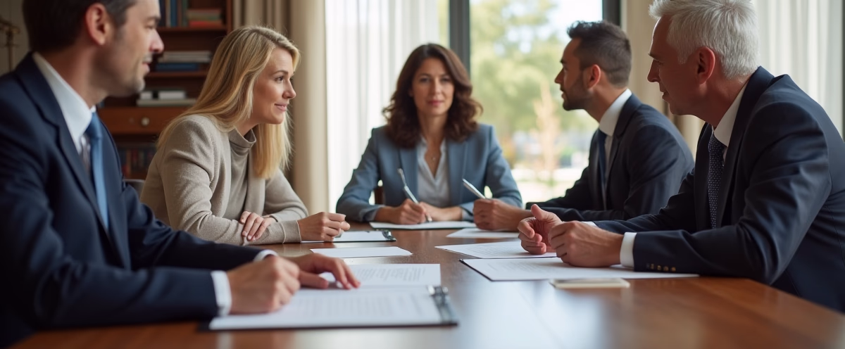 The experienced legal team at Escondido Probate Law serving Riverside County wills matters meets with executors in the Southern California office to execute vital petitions discussing What does a San Diego court require to establish guardianship