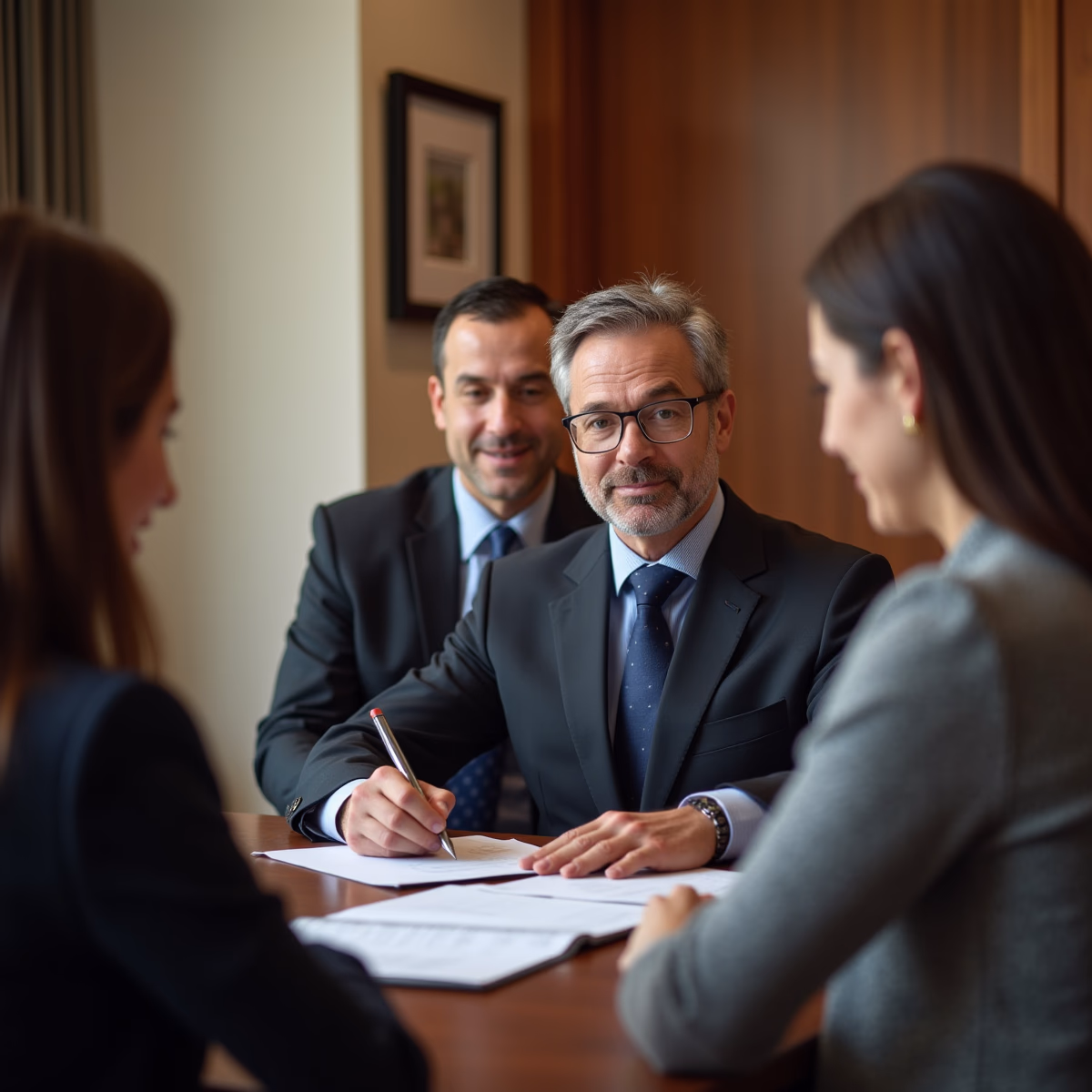 The dedicated legal team at Escondido Probate Law serving Riverside probate matters is pictured conferring with heirs to navigate the probate process to execute vital documents discussing What failures trigger contested proceedings and court intervention in California probate administration