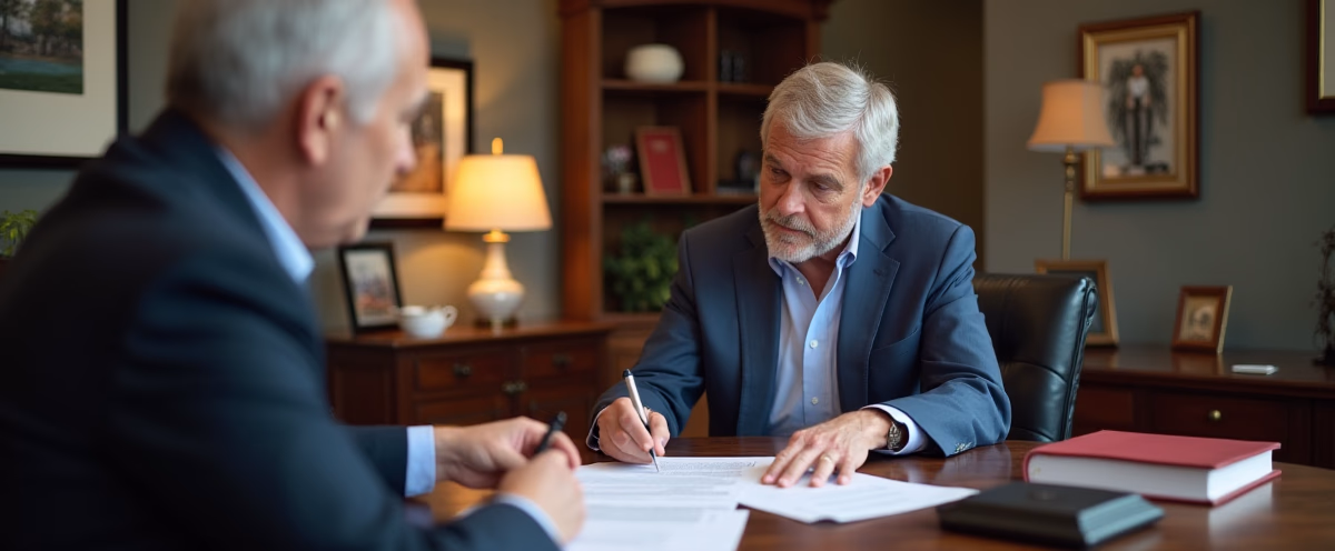 The legal counsel at Escondido Probate Law serving Riverside County estate matters meets with beneficiaries in our Southern California office to execute necessary paperwork discussing What happens if I try to modify an irrevocable trust without proper notarization