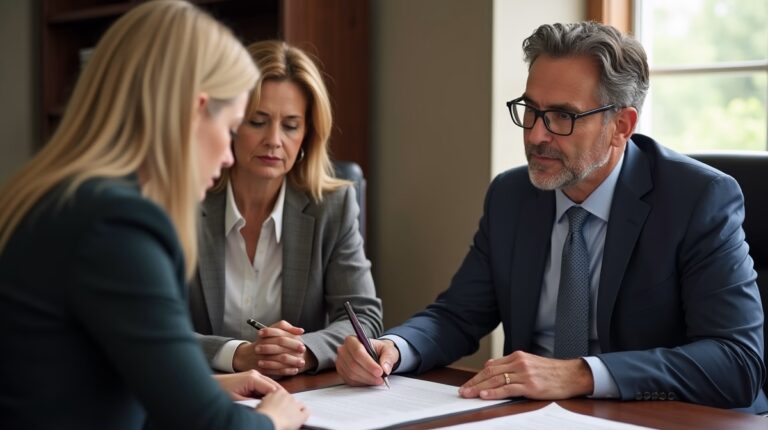 The legal counsel at Escondido Probate Law serving Riverside County estate matters meets with beneficiaries in our Southern California office to execute necessary paperwork discussing What happens if a life insurance policy lists a deceased exspouse as a beneficiary