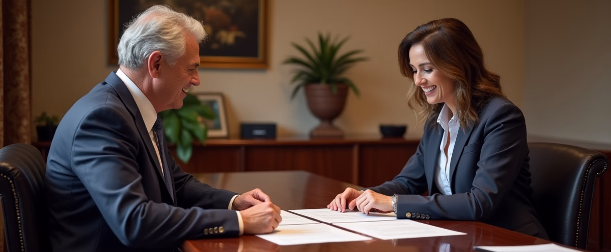 The legal counsel at Escondido Probate Law serving Riverside County estate matters meets with beneficiaries in our Southern California office to execute necessary paperwork discussing What happens if the trustee moves out of state