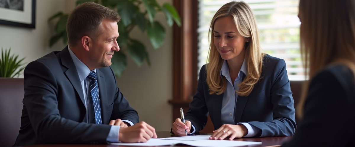 The legal counsel at Escondido Probate Law serving Riverside County estate matters meets with beneficiaries in our Southern California office to execute necessary paperwork discussing What happens to assets acquired during marriage in a California divorce