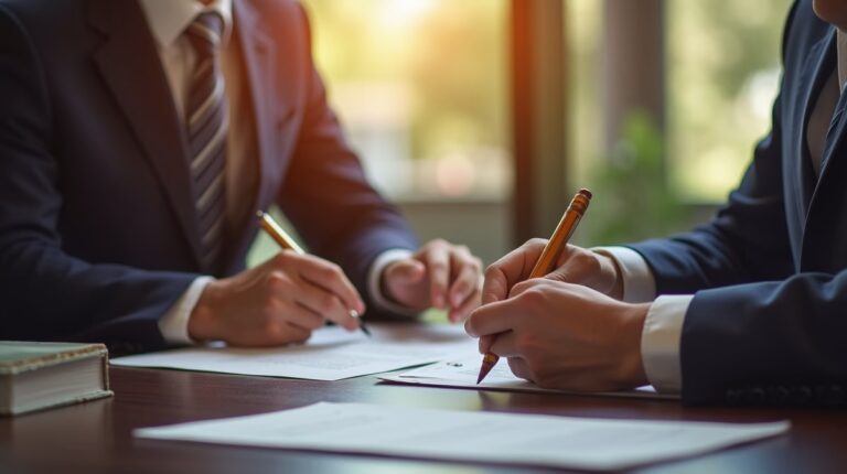 The experienced legal team at Escondido Probate Law serving Riverside County wills matters meets with executors in the Southern California office to execute vital petitions discussing What happens to my mortgage if I trust the house