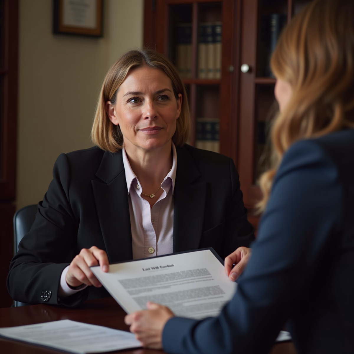 The dedicated legal team at Escondido Probate Law serving Riverside probate matters is pictured conferring with heirs to navigate the probate process to execute vital documents discussing What happens when a will isnt valid