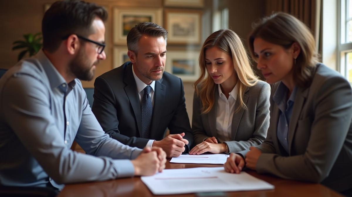 The dedicated legal team at Escondido Probate Law serving Riverside probate matters is pictured conferring with heirs to navigate the probate process to execute vital documents discussing What is Improper Execution of a Will