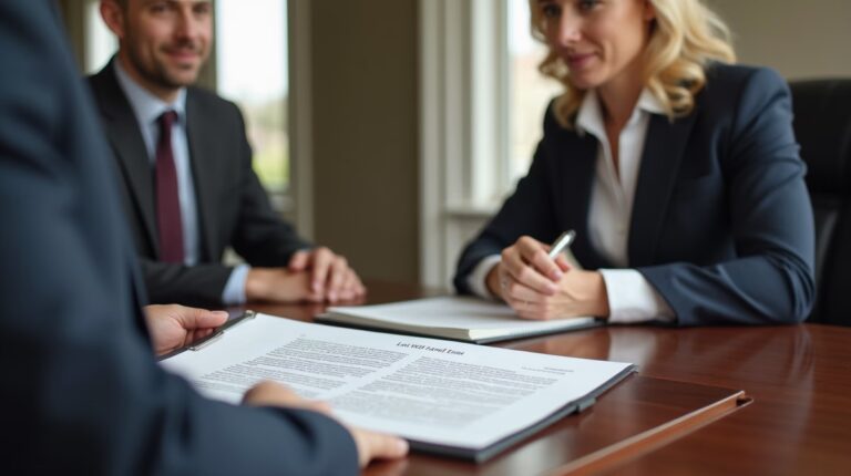 The dedicated legal team at Escondido Probate Law serving Riverside probate matters is pictured conferring with heirs to navigate the probate process to execute vital documents discussing What is Judicial Council Form DE295