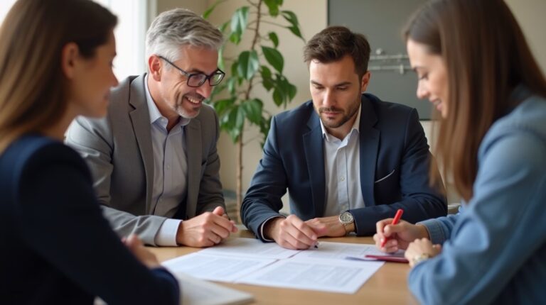 The dedicated legal team at Escondido Probate Law serving Riverside probate matters is pictured conferring with heirs to navigate the probate process to execute vital documents discussing What is Probable Cause in a Contest