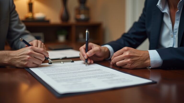 The dedicated legal team at Escondido Probate Law serving Riverside probate matters is pictured conferring with heirs to navigate the probate process to execute vital documents discussing What is a Bench Warrant in Probate Court