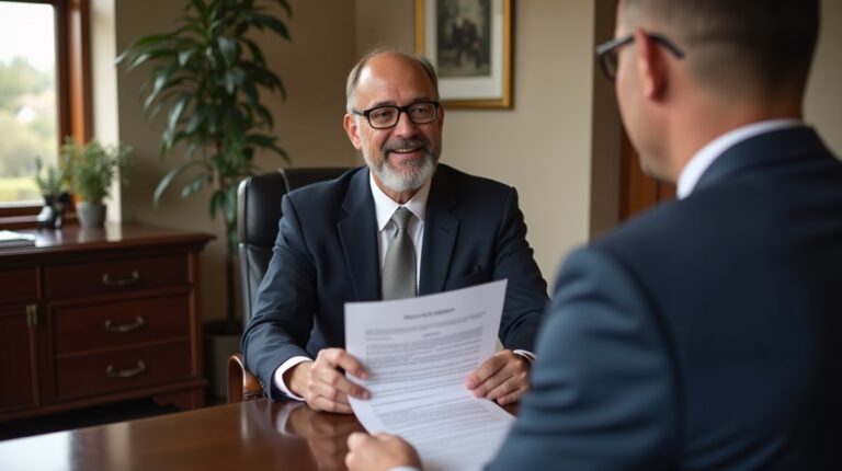The dedicated legal team at Escondido Probate Law serving Riverside probate matters is pictured conferring with heirs to navigate the probate process to execute vital documents discussing What is a California Probate Surcharge
