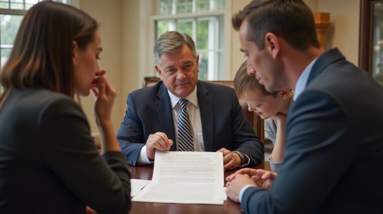 The dedicated legal team at Escondido Probate Law serving Riverside probate matters is pictured conferring with heirs to navigate the probate process to execute vital documents discussing What is a Case Management Conference