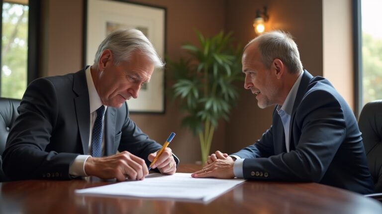 The dedicated legal team at Escondido Probate Law serving Riverside probate matters is pictured conferring with heirs to navigate the probate process to execute vital documents discussing What is a Notice of Petition to Administer Estate
