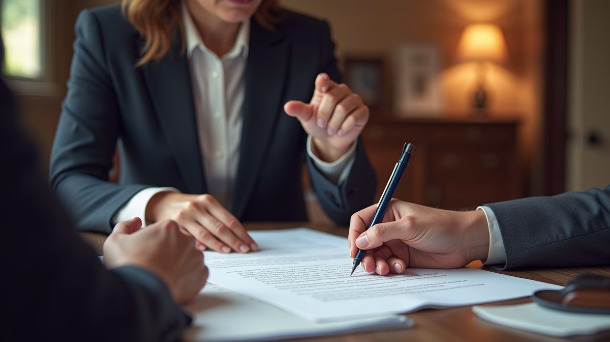 The dedicated legal team at Escondido Probate Law serving Riverside probate matters is pictured conferring with heirs to navigate the probate process to execute vital documents discussing What is a Notice of Proposed Action