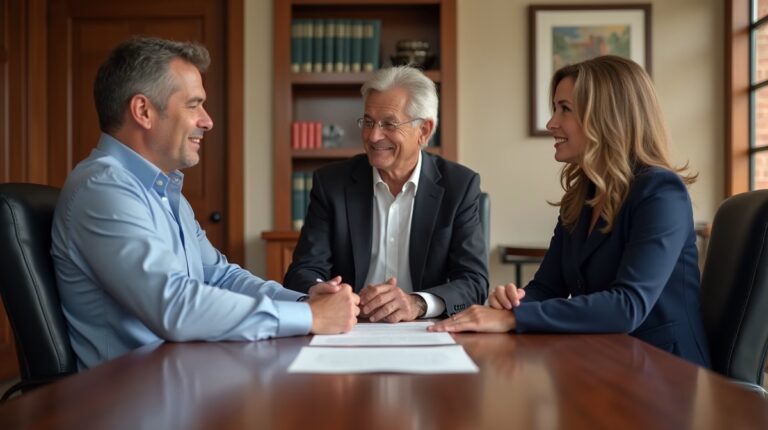 The dedicated legal team at Escondido Probate Law serving Riverside probate matters is pictured conferring with heirs to navigate the probate process to execute vital documents discussing What is a Petition for Removal