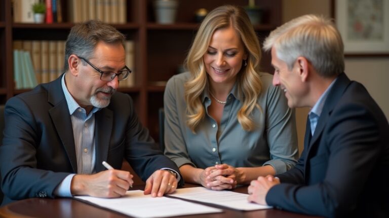 The dedicated legal team at Escondido Probate Law serving Riverside probate matters is pictured conferring with heirs to navigate the probate process to execute vital documents discussing What is a Proposed Order for Probate