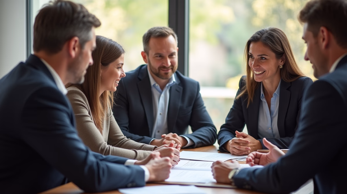 The dedicated legal team at Escondido Probate Law serving Riverside probate matters is pictured conferring with heirs to navigate the probate process to execute vital documents discussing What is a Receipt of Distribution Form