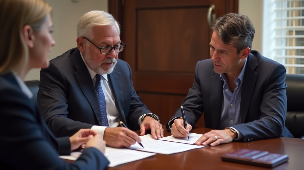 The dedicated legal team at Escondido Probate Law serving Riverside probate matters is pictured conferring with heirs to navigate the probate process to execute vital documents discussing What is a Section 850 Petition