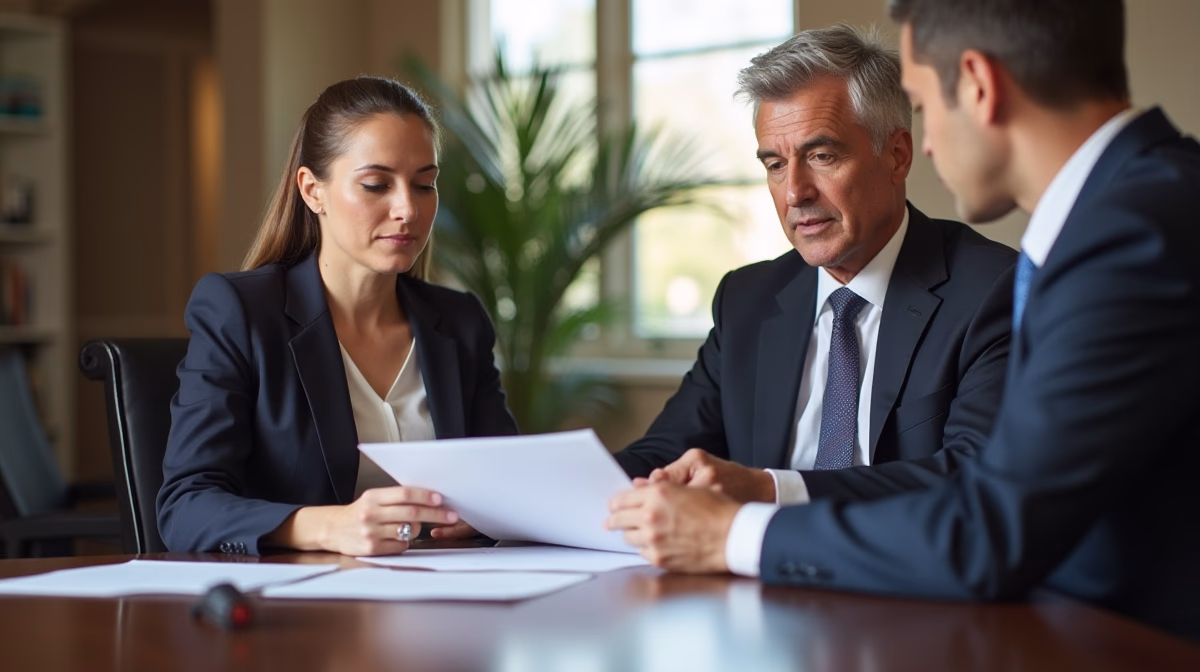 The dedicated legal team at Escondido Probate Law serving Riverside probate matters is pictured conferring with heirs to navigate the probate process to execute vital documents discussing What is a Spousal Property Petition