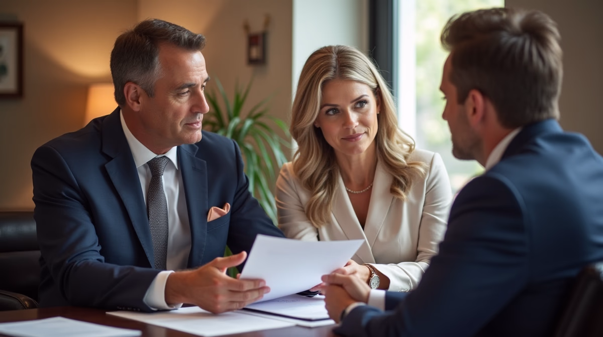 The dedicated legal team at Escondido Probate Law serving Riverside probate matters is pictured conferring with heirs to navigate the probate process to execute vital documents discussing What is an 850 Petition for Assets