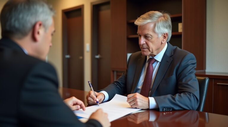 The dedicated legal team at Escondido Probate Law serving Riverside probate matters is pictured conferring with heirs to navigate the probate process to execute vital documents discussing What is an Omnibus Clause