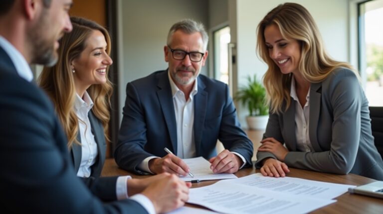 The dedicated legal team at Escondido Probate Law serving Riverside probate matters is pictured conferring with heirs to navigate the probate process to execute vital documents discussing What is the Final Step of Probate