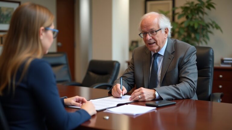 The legal counsel at Escondido Probate Law serving Riverside County estate matters meets with beneficiaries in our Southern California office to execute necessary paperwork discussing What is the difference between a Petition for Succession and a Small Estate Affidavit
