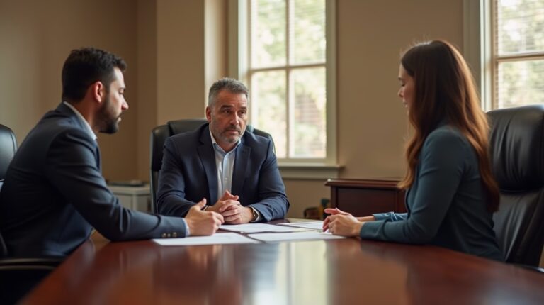 The legal counsel at Escondido Probate Law serving Riverside County estate matters meets with beneficiaries in our Southern California office to execute necessary paperwork discussing What is the role of a trustee in a generation skipping trust