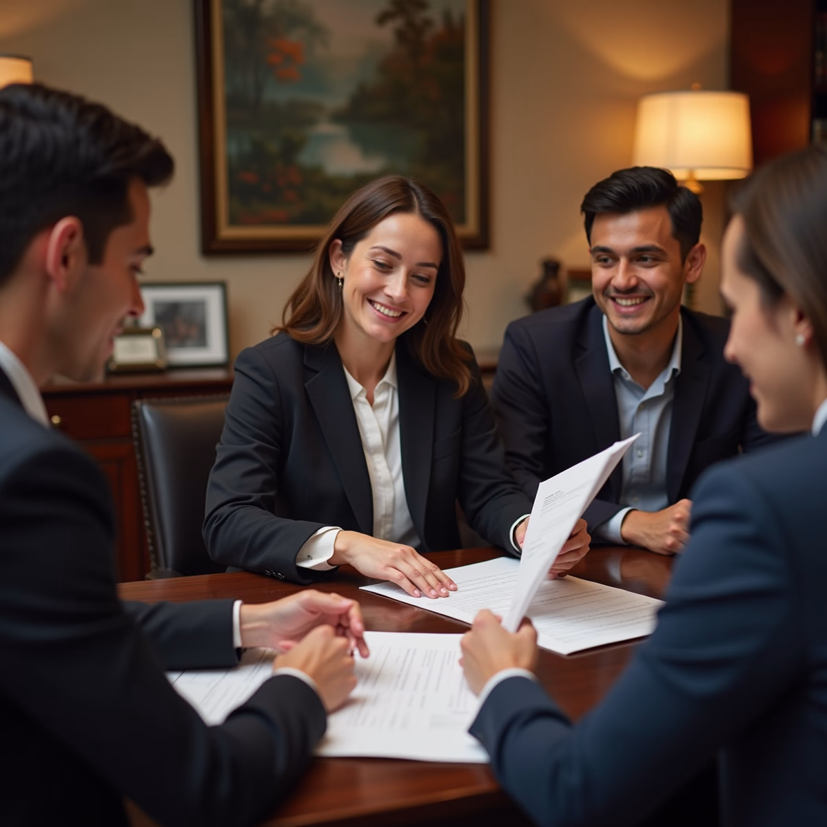 The dedicated legal team at Escondido Probate Law serving Riverside probate matters is pictured conferring with heirs to navigate the probate process to execute vital documents discussing What is the simplest way to transfer assets after death