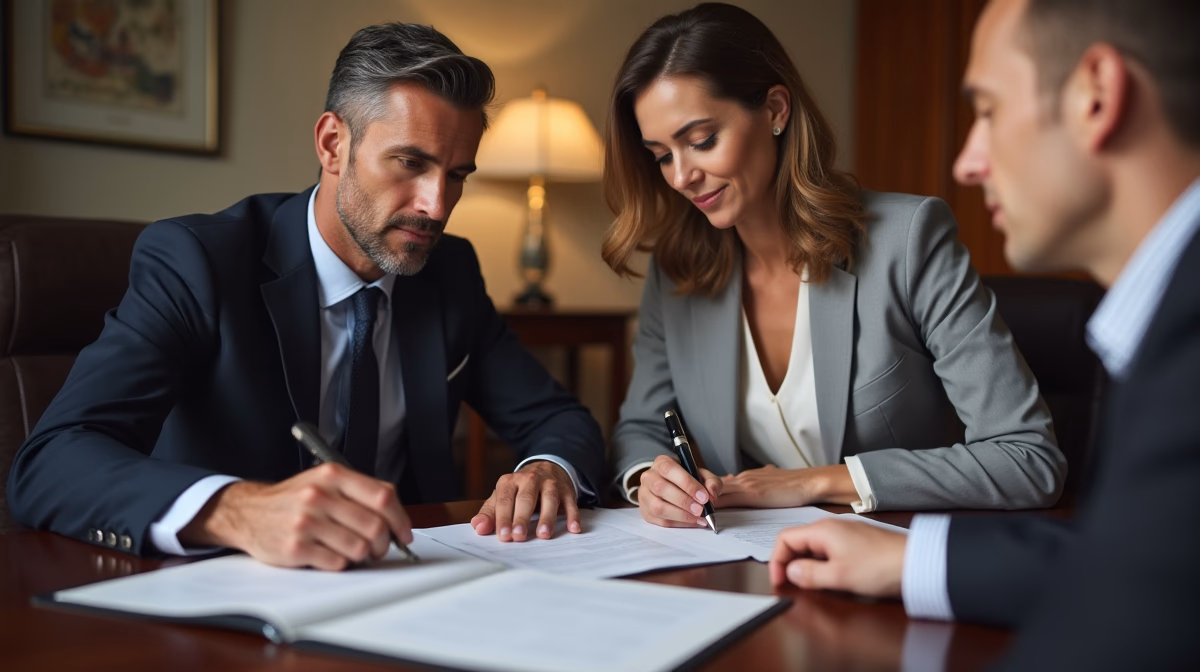 The legal counsel at Escondido Probate Law serving Riverside County estate matters meets with beneficiaries in our Southern California office to execute necessary paperwork discussing What is the specific IRS penalty for a missed annuity payment