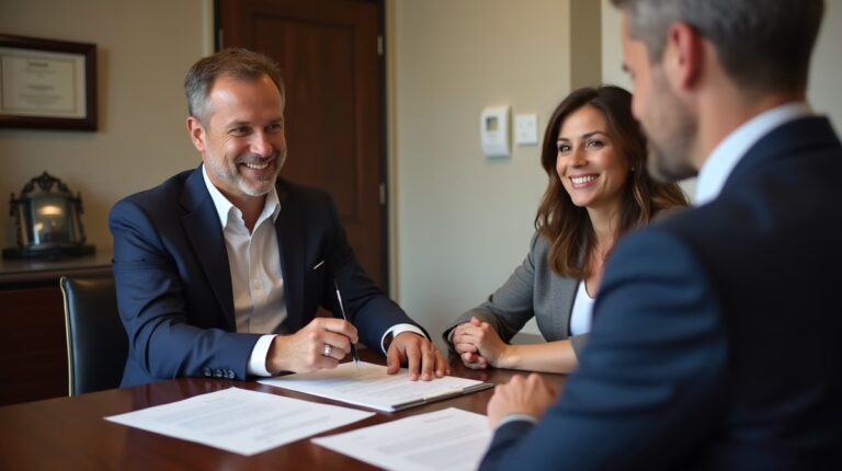 The legal counsel at Escondido Probate Law serving Riverside County estate matters meets with beneficiaries in our Southern California office to execute necessary paperwork discussing What is the specific process for filing a final accounting for a GRAT