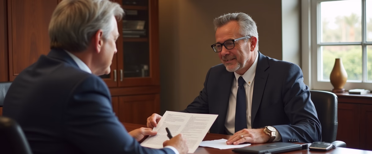 The legal counsel at Escondido Probate Law serving Riverside County estate matters meets with beneficiaries in our Southern California office to execute necessary paperwork discussing What separates a successful California trust distribution from a costly battle over interpretation and accounting