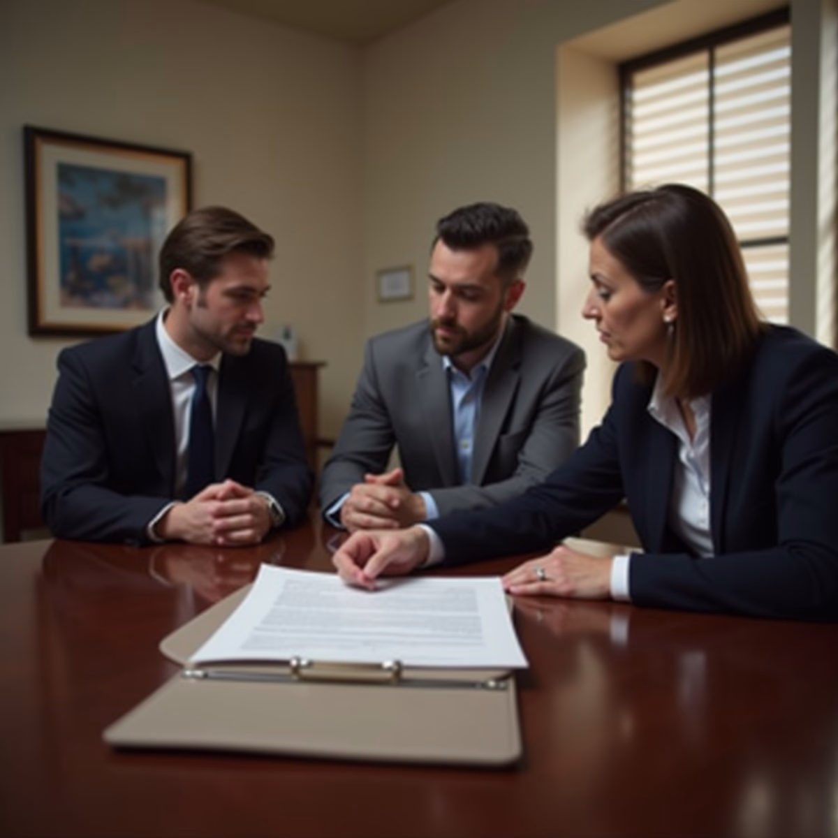 The dedicated legal team at Escondido Probate Law serving Riverside probate matters is pictured conferring with heirs to navigate the probate process to execute vital documents discussing What separates an efficient California probate process from a drawnout conflict over authority and assets