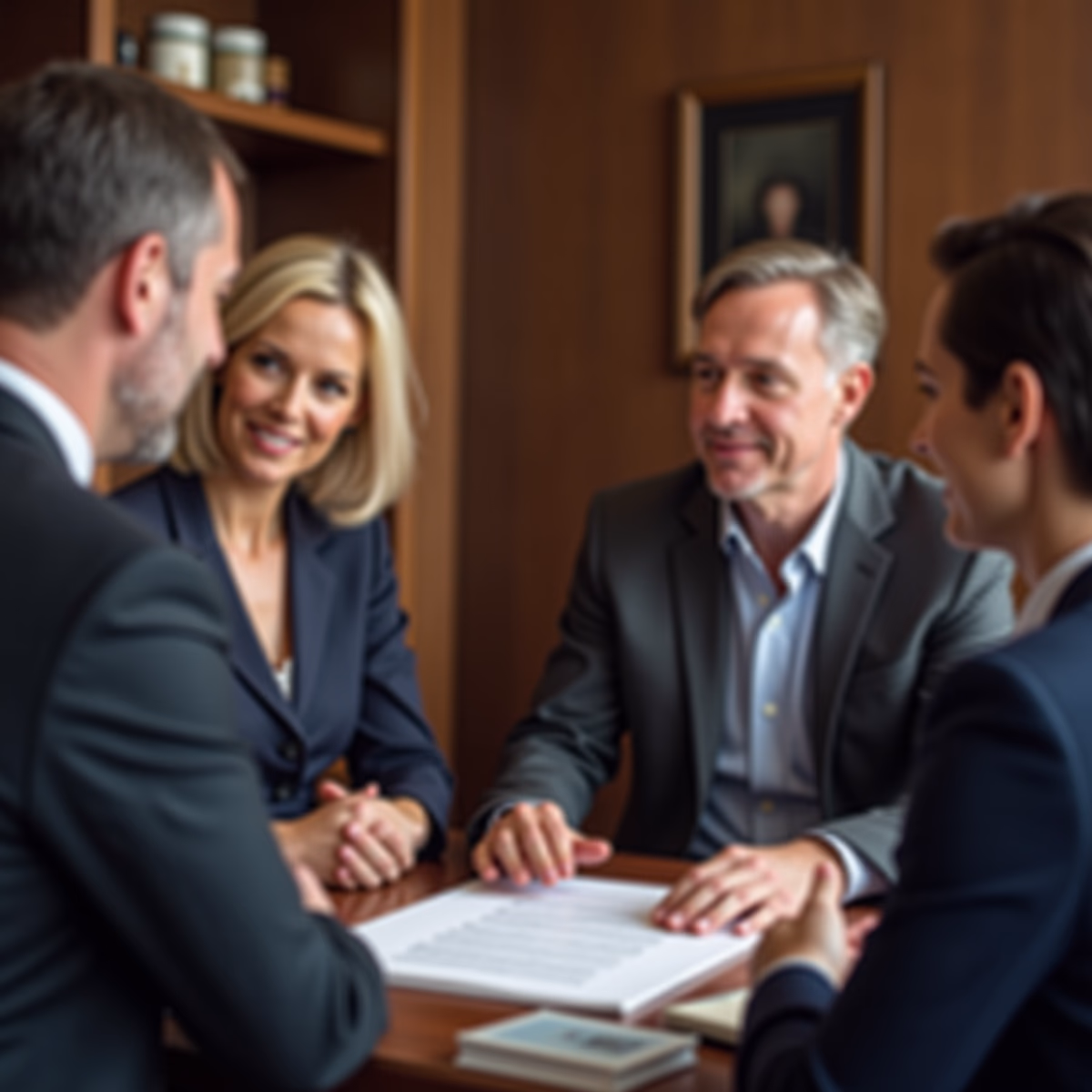 The dedicated legal team at Escondido Probate Law serving Riverside probate matters is pictured conferring with heirs to navigate the probate process to execute vital documents discussing What separates an efficient California probate process from a drawnout conflict over authority and assets
