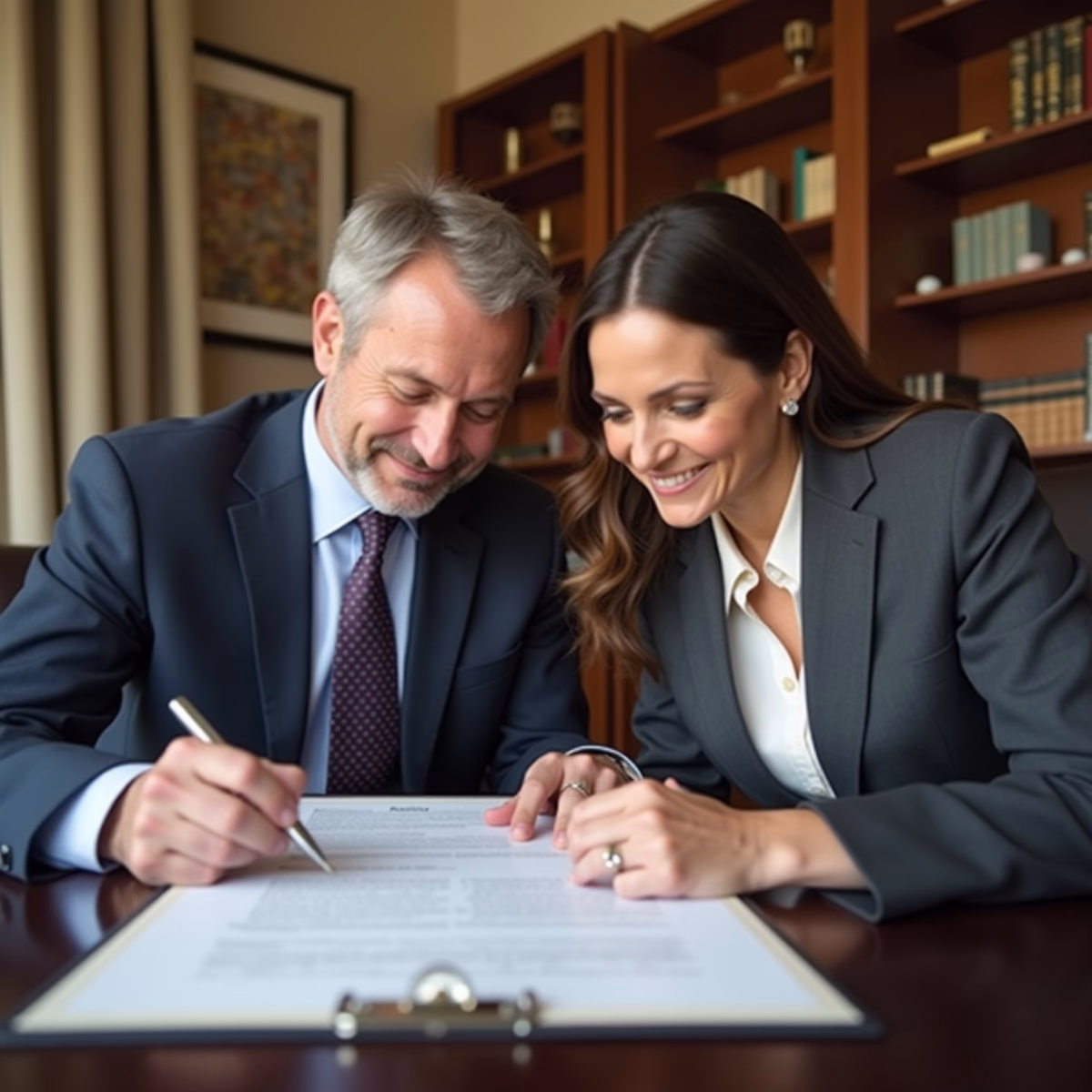 The dedicated legal team at Escondido Probate Law serving Riverside probate matters is pictured conferring with heirs to navigate the probate process to execute vital documents discussing What separates an efficient California probate process from a drawnout conflict over authority and assets