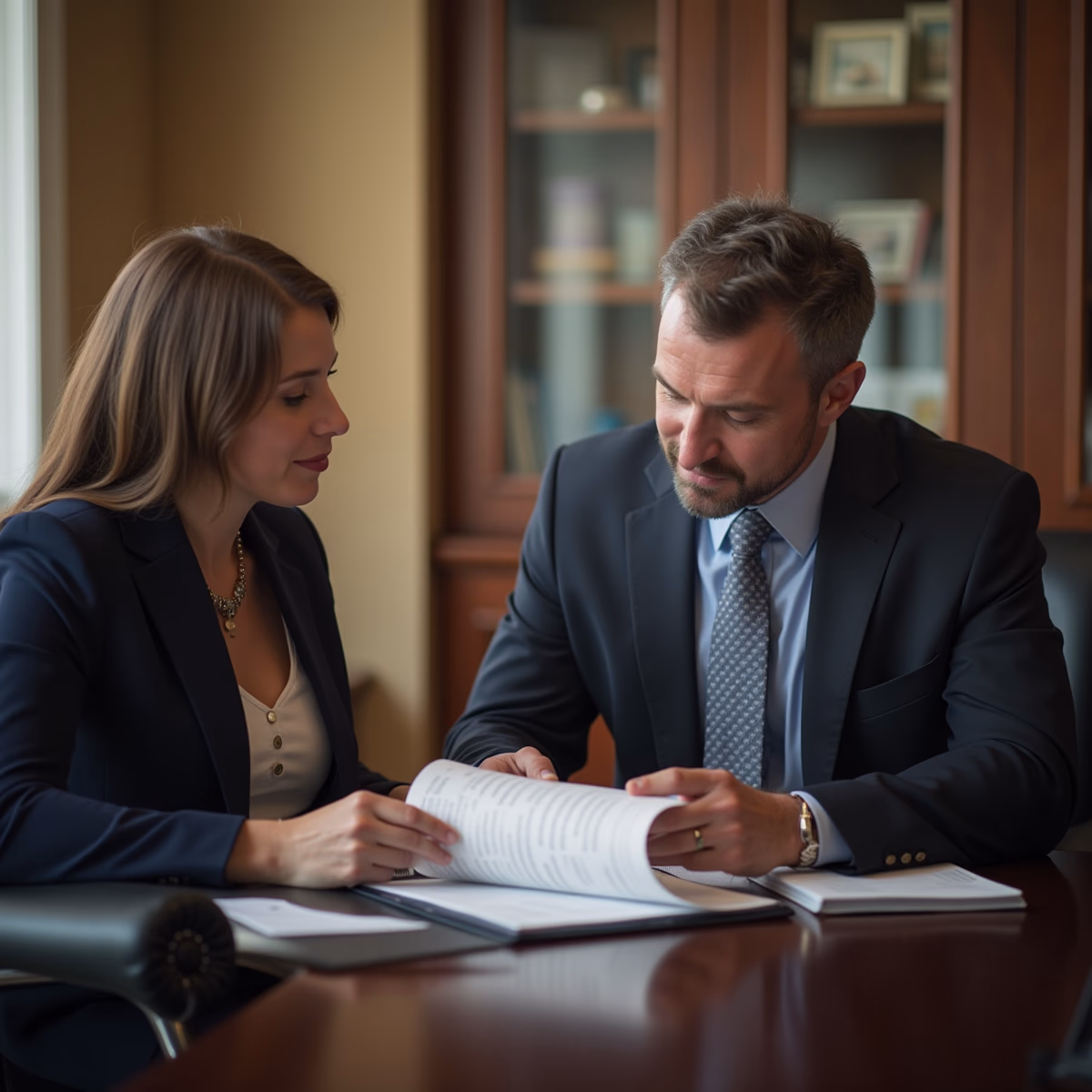 The dedicated legal team at Escondido Probate Law serving Riverside probate matters is pictured conferring with heirs to navigate the probate process to execute vital documents discussing What separates an efficient California probate process from a drawnout conflict over authority and assets