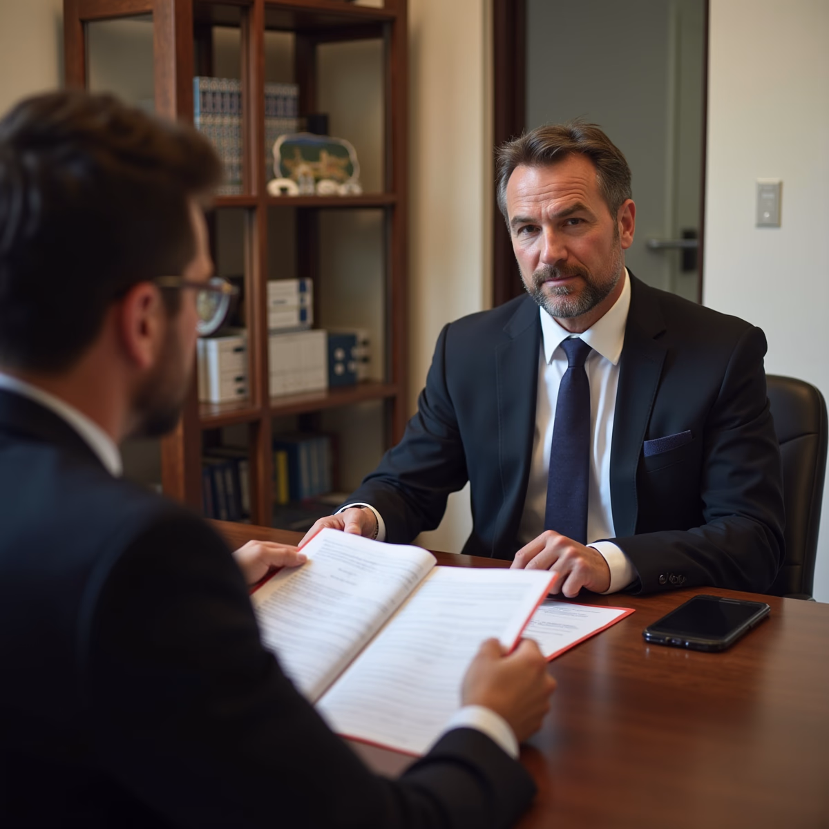 The dedicated legal team at Escondido Probate Law serving Riverside probate matters is pictured conferring with heirs to navigate the probate process to execute vital documents discussing What separates an efficient California probate process from a drawnout conflict over authority and assets