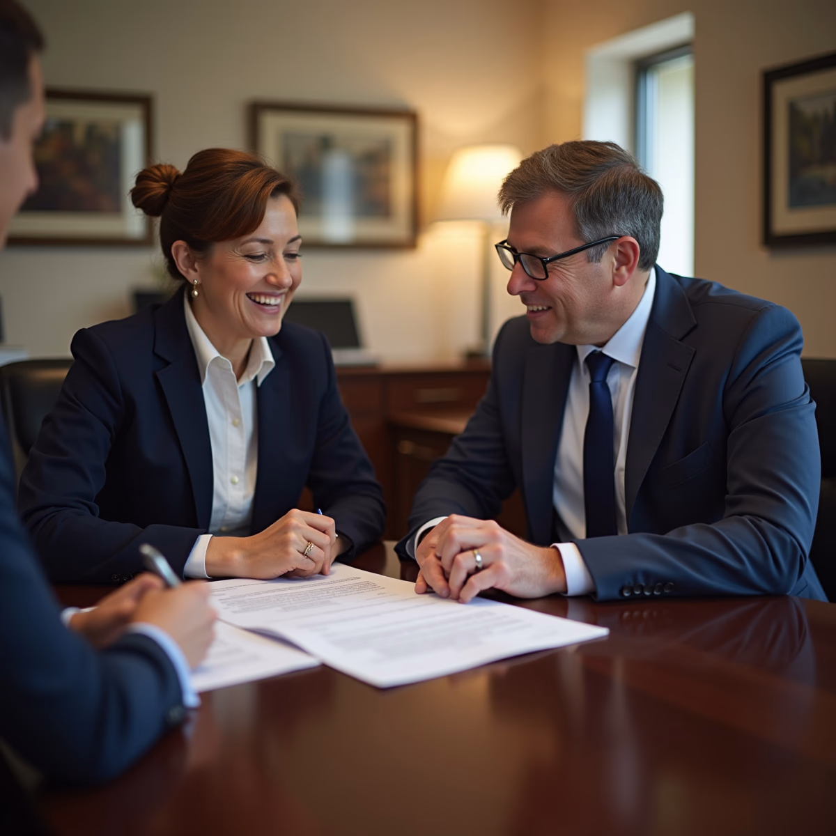 The dedicated legal team at Escondido Probate Law serving Riverside probate matters is pictured conferring with heirs to navigate the probate process to execute vital documents discussing What separates an efficient California probate process from a drawnout conflict over authority and assets