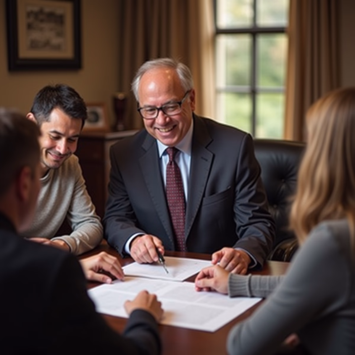 The dedicated legal team at Escondido Probate Law serving Riverside probate matters is pictured conferring with heirs to navigate the probate process to execute vital documents discussing What separates an efficient California probate process from a drawnout conflict over authority and assets