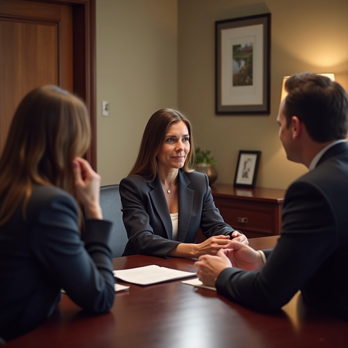 The dedicated legal team at Escondido Probate Law serving Riverside probate matters is pictured conferring with heirs to navigate the probate process to execute vital documents discussing What separates an efficient California probate process from a drawnout conflict over authority and assets