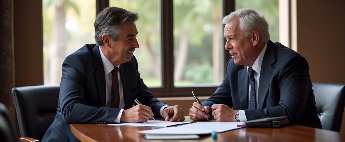 The legal counsel at Escondido Probate Law serving Riverside County estate matters meets with beneficiaries in our Southern California office to execute necessary paperwork discussing What steps must a successor trustee take to legally control a property