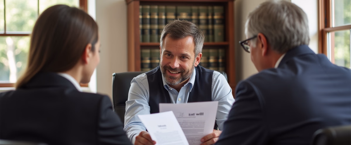 The legal counsel at Escondido Probate Law serving Riverside County estate matters meets with beneficiaries in our Southern California office to execute necessary paperwork discussing Whats Involved in Transferring Real Estate to a Trust
