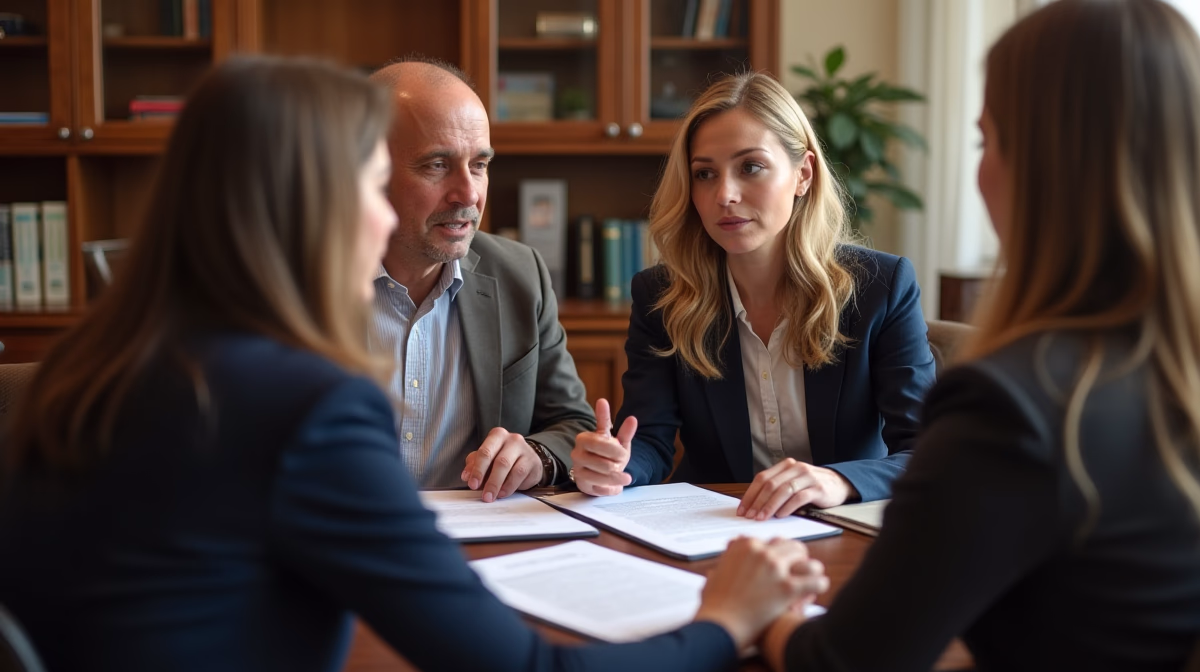 The dedicated legal team at Escondido Probate Law serving Riverside probate matters is pictured conferring with heirs to navigate the probate process to execute vital documents discussing When Do Executor Powers End