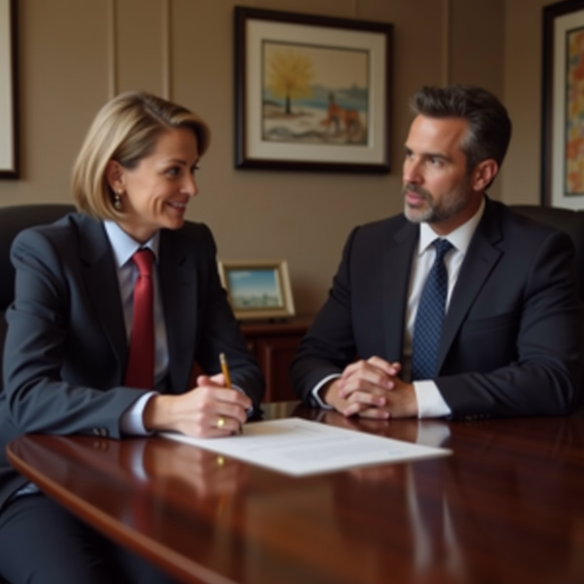 The dedicated legal team at Escondido Probate Law serving Riverside probate matters is pictured conferring with heirs to navigate the probate process to execute vital documents discussing When is a Petition to Determine Heirship Necessary