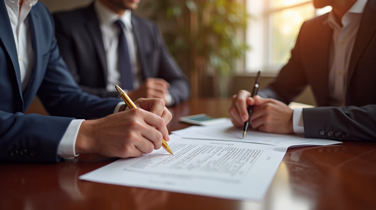 The dedicated legal team at Escondido Probate Law serving Riverside probate matters is pictured conferring with heirs to navigate the probate process to execute vital documents discussing Where to Mail the Creditor Claim Form